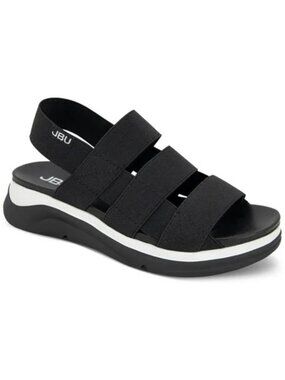 JBU by Jamba Ava Black Slingback All Terrain Sandals NWOT